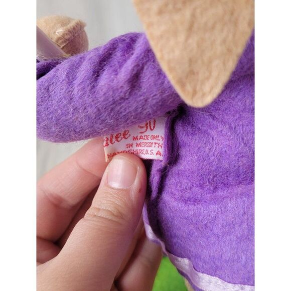 Annalee 1990 Easter Bunny parade baton purple rabbit - Picture 10 of 12